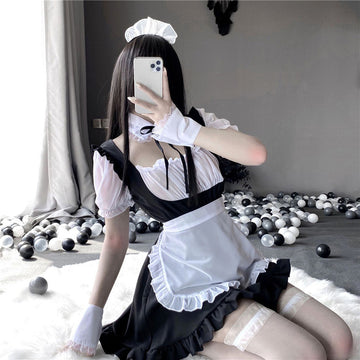 Cute Maid Outfit Lingerie Long Dress UB3541
