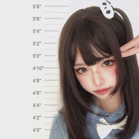 "BROWN SHORT STRAIGHT" WIG H081203