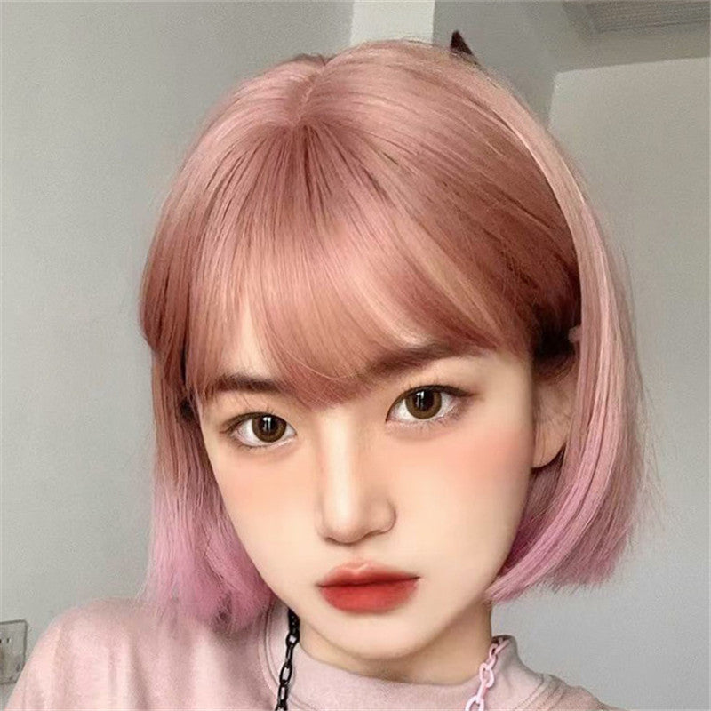 PINK BROWN SHORT WIG UB3323