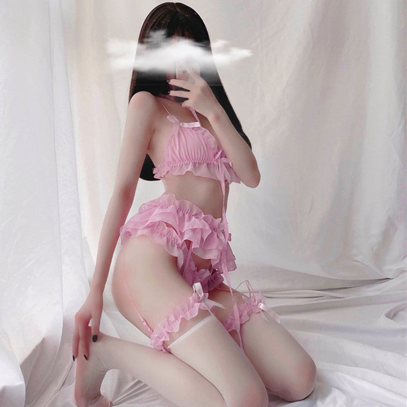 Pink Lace Maid Underwear Set EV4082