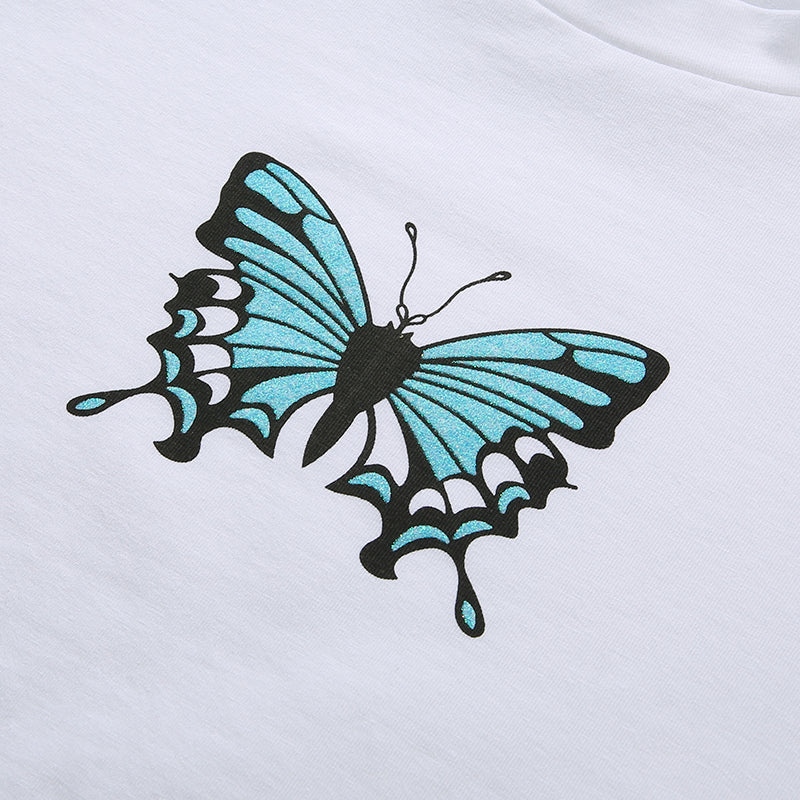 [@exceedaesthetic] "ONE BLUE BUTTERFLY" CROP TOP K050201REVIEW