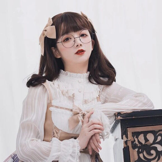 "CHOCOLATE MEDIUM LONG CURLY" WIG D041514