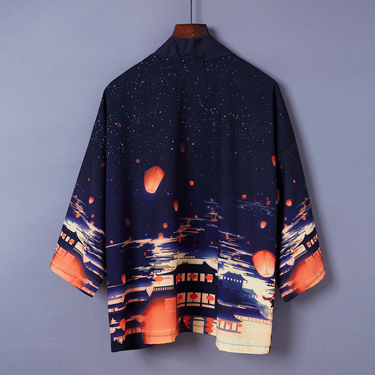 Chinese Style Kongming Lantern Retro Hanfu Cardigan UB7327