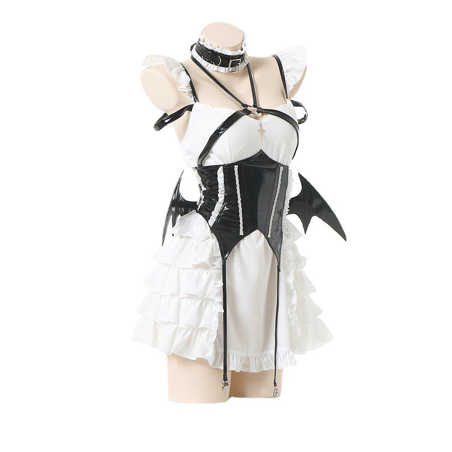 Cute Little Devil Demon Lolita Dress Maid Dress UB7330