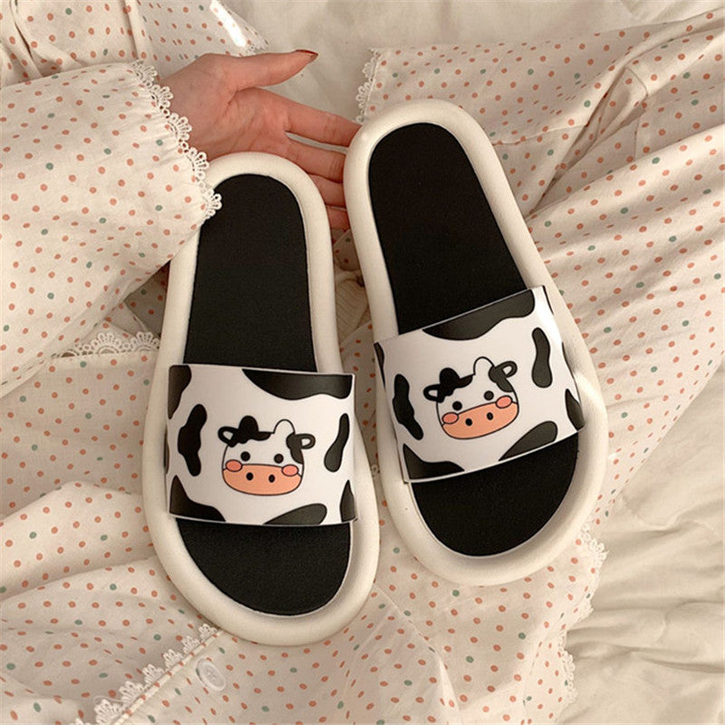Cow Indoor Home Non Slip Slippers UB3259
