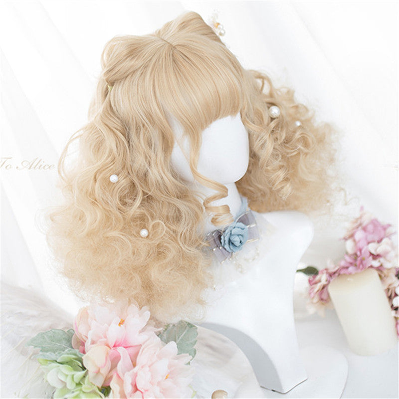 LOLITA BLONDE CURLY HAIR WIG UB3202
