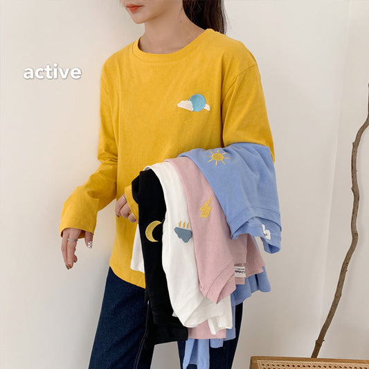 "EMBROIDERY WEATHER" LONG SLEEVE K052805