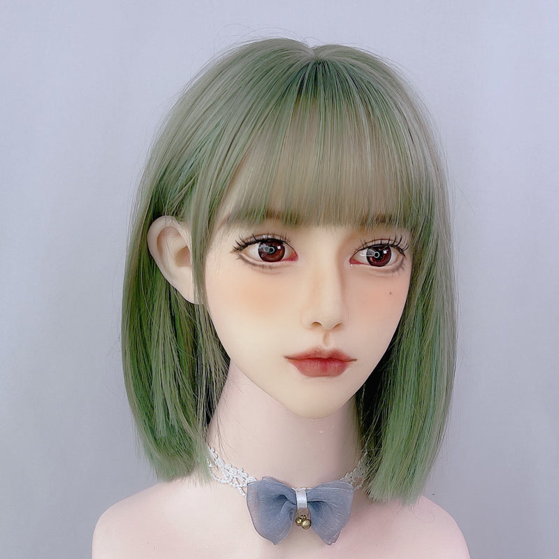 Grass Green Short Straight Wig UB3287