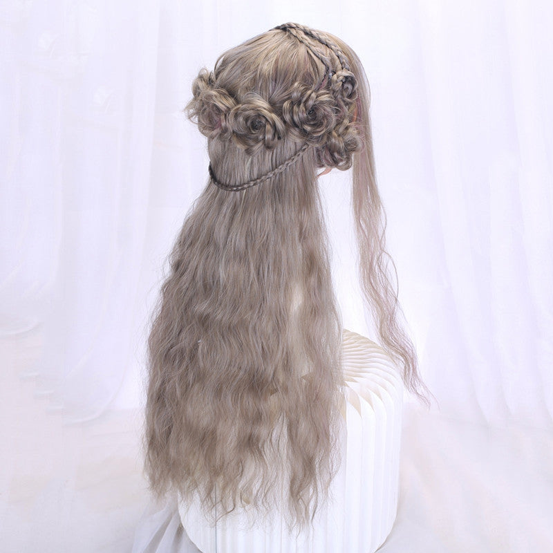 Lolita Braided Hair Styling Long Curly Wig UB3240