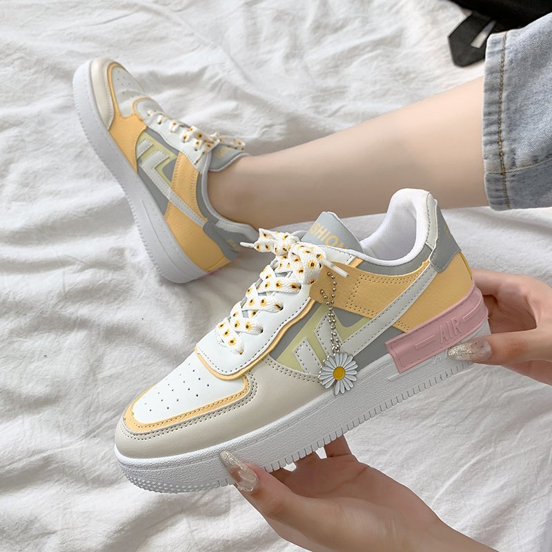 CUTE PASTEL YELLOW CASUAL SHOES UB2521