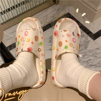 Love Printed Thick Soled Non Slip Slippers UB3258