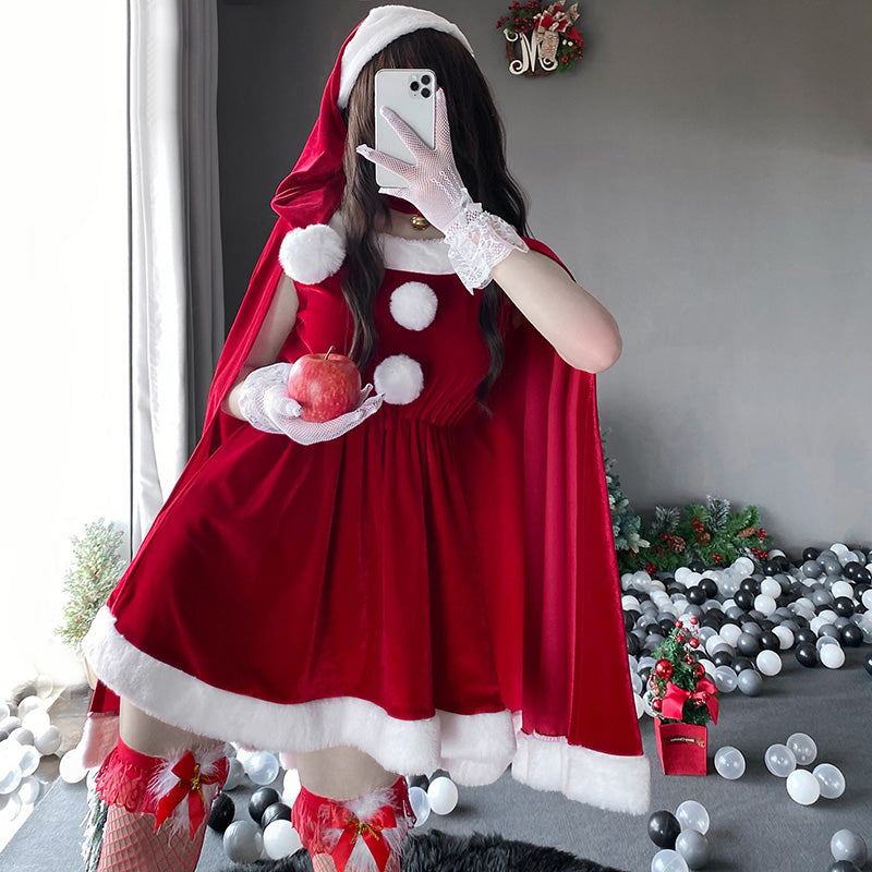 queen costume little devil cosplay bunny girl dress with cloak UB3525