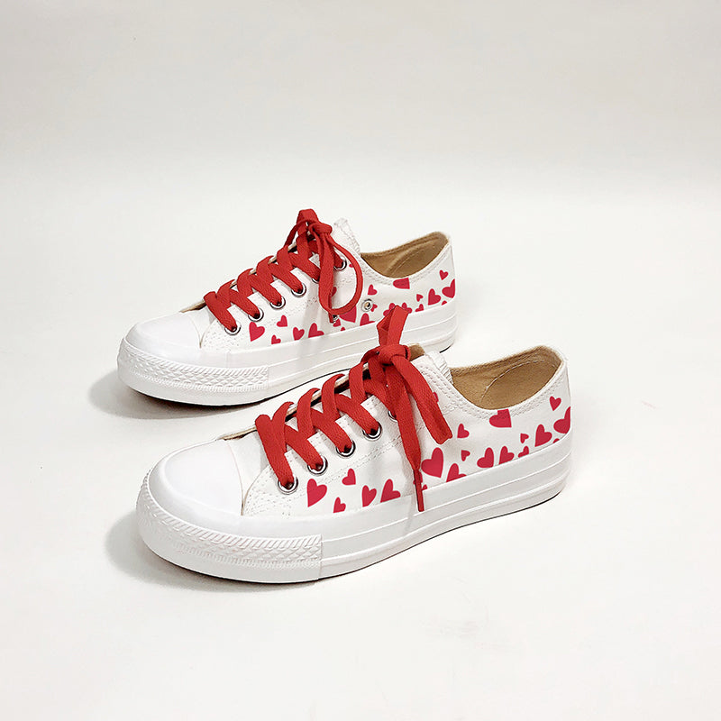 RED LOVE CANVAS SHOES UB3392