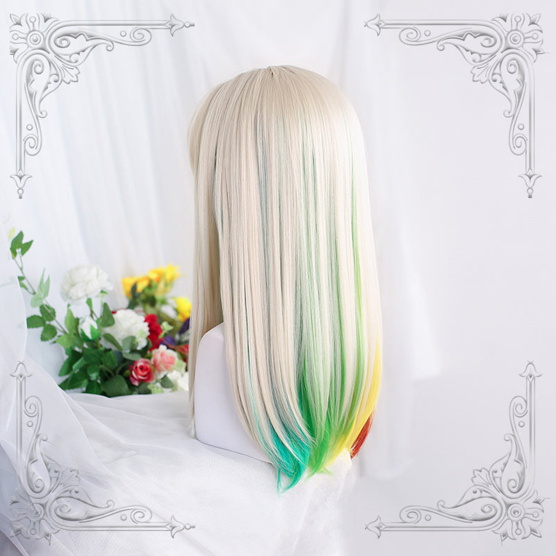 "LONG BLOND STRAIGHT" WIG H040907
