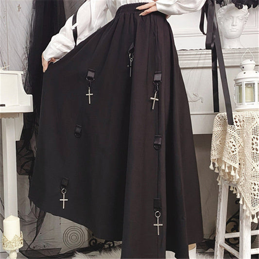 Cross Pendant Skirt ER5751