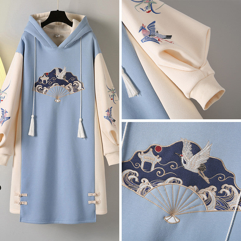 FASHIONABLE CHINESE HANFU CHEONGSAM HOODIE UB3294