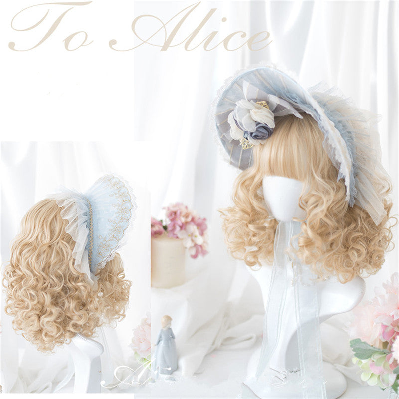LOLITA BLONDE CURLY HAIR WIG UB3202