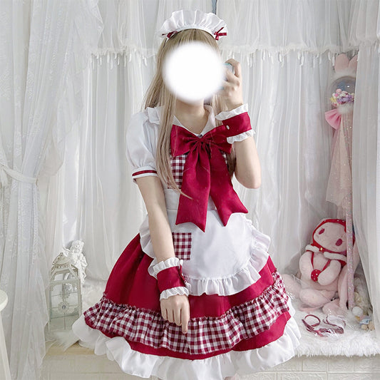 Christmas New Year Gift Cosplay Costume Lolita Dress Maid Outfit UB6206