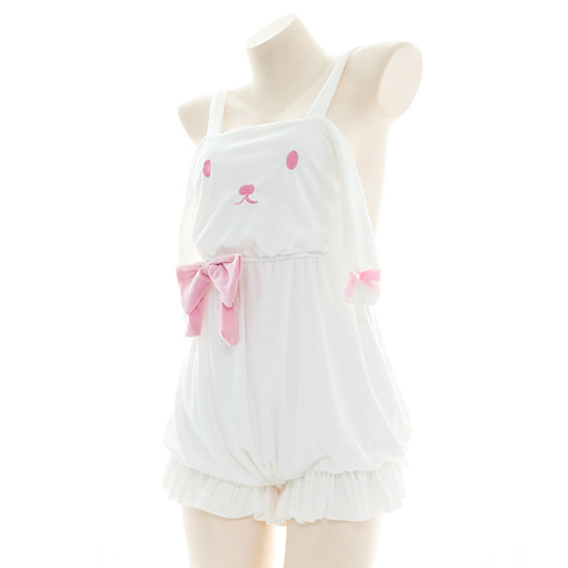Cute Bow Bunny Pajamas Bodysuit UB6173