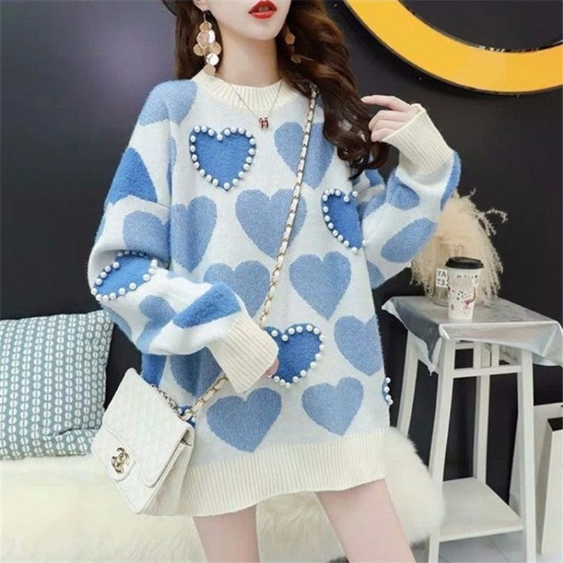 LOVE PEARL PULLOVER SWEATER UB3153