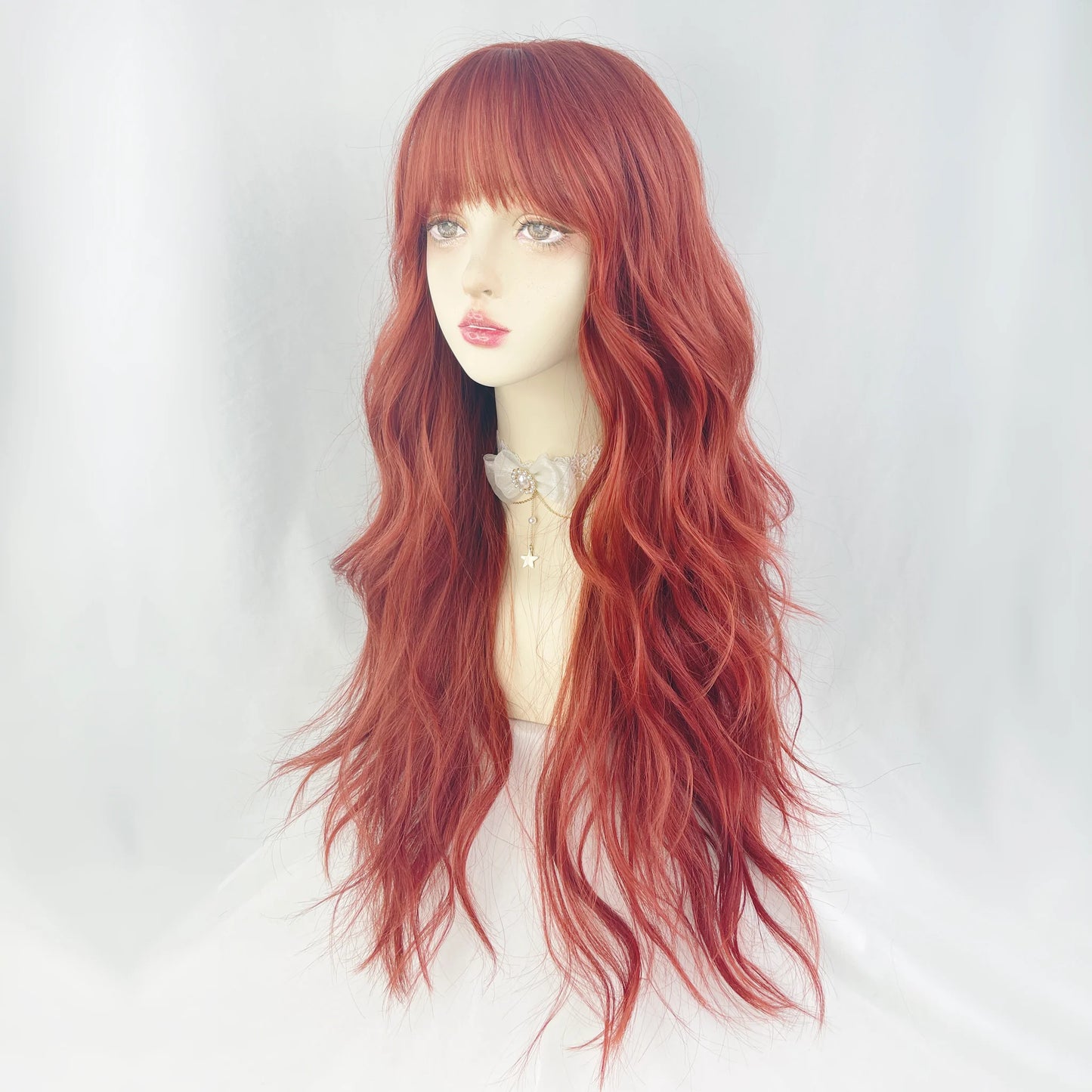 RED LONG CURLY HAIR  UB98036