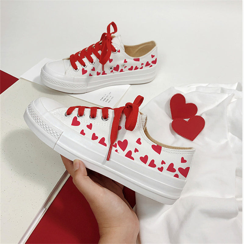 RED LOVE CANVAS SHOES UB3392