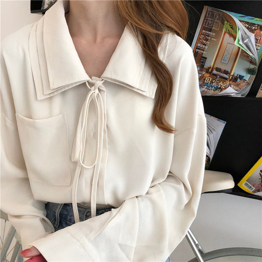 "RED / WHITE LAPEL" SHIRT N092201