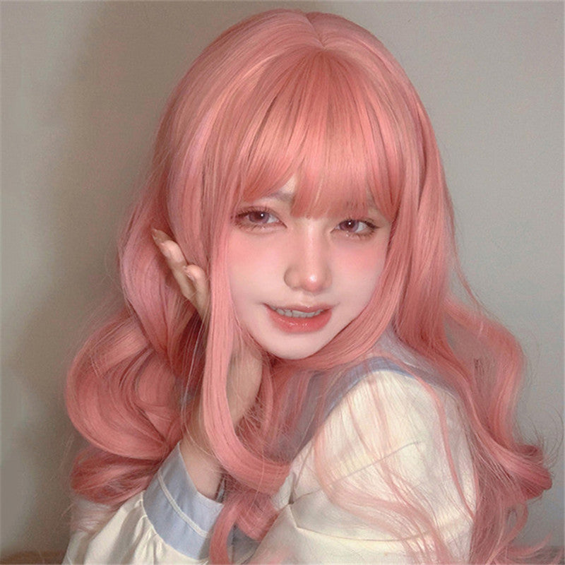 Harajuku Pink Lolita Long Curly Wig UB3320