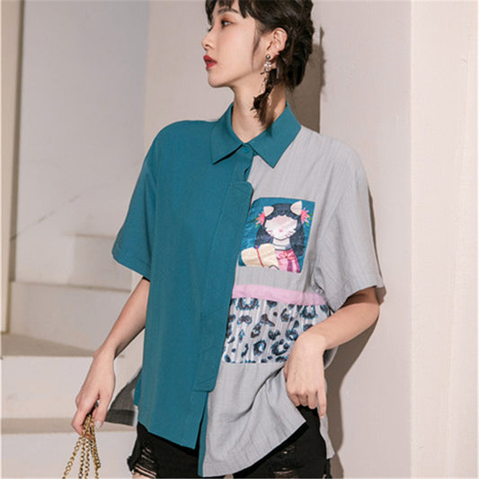 PATCHWORK PRINTED SHIRT UB3185