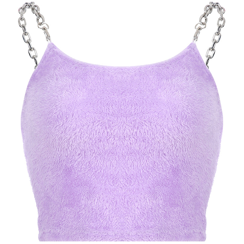 [ @jessimpossible ]"PURPLE SEXY CHAIN SLING" VEST Y033105