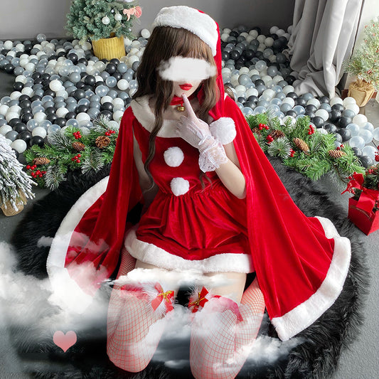 queen costume little devil cosplay bunny girl dress with cloak UB3525