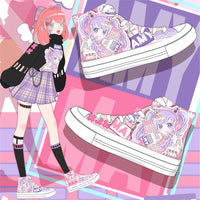 ANIME GAMING GIRLS CANVAS SHOES UB3389