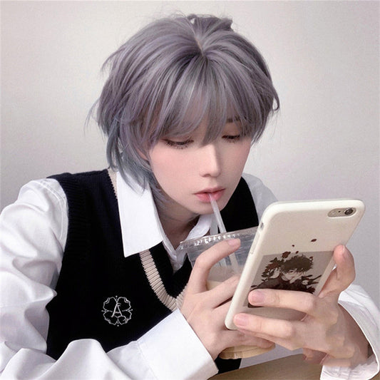 Grey Handsome Short Wig UB3232