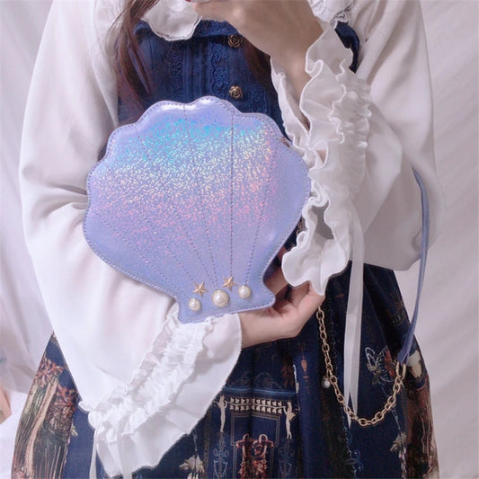 "SHELL PEARL CHAIN" BAG D050806