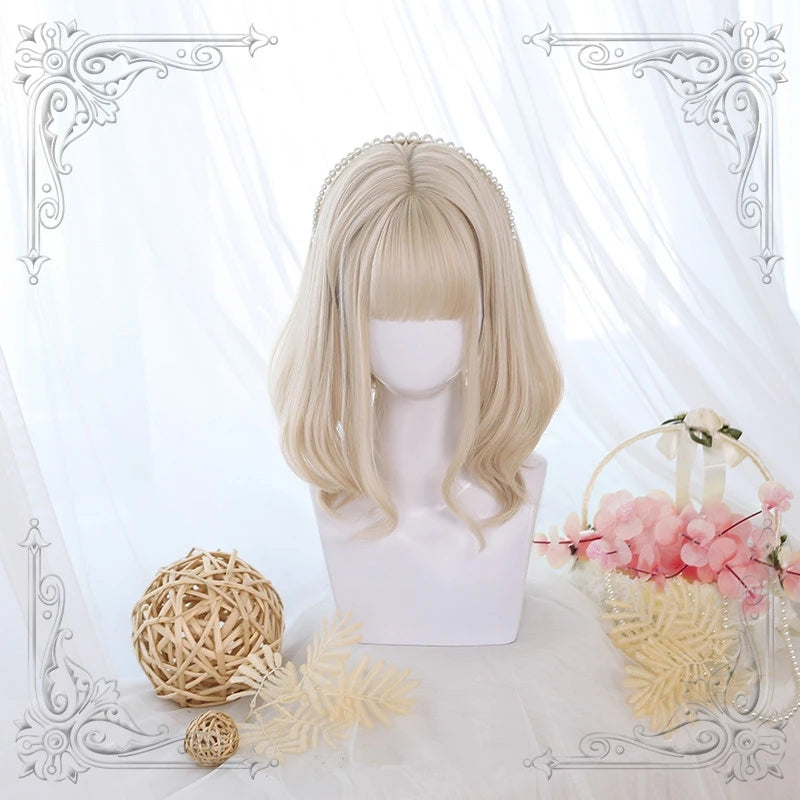 [@milkiiprincess] "LOLITA JAPANESE SHORT CURLY" WIG Y021628