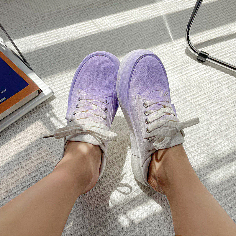 PURPLE INKJET CANVAS SHOES UB3387