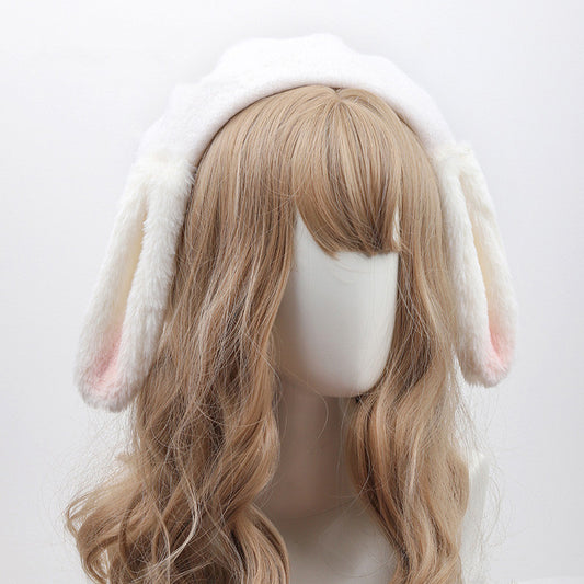 SWEET LOVELY PLUSH BUNNY EAR BUD HAT UB3417