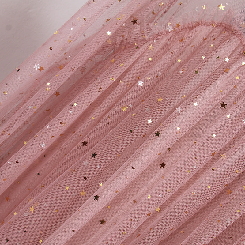 "4 COLORS FAIRY PAILLETTE LACE TULLE" DRESS K082301