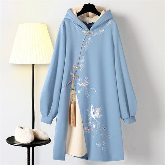 NATIONAL STYLE ELEMENT CHEONGSAM HOODIE UB3297