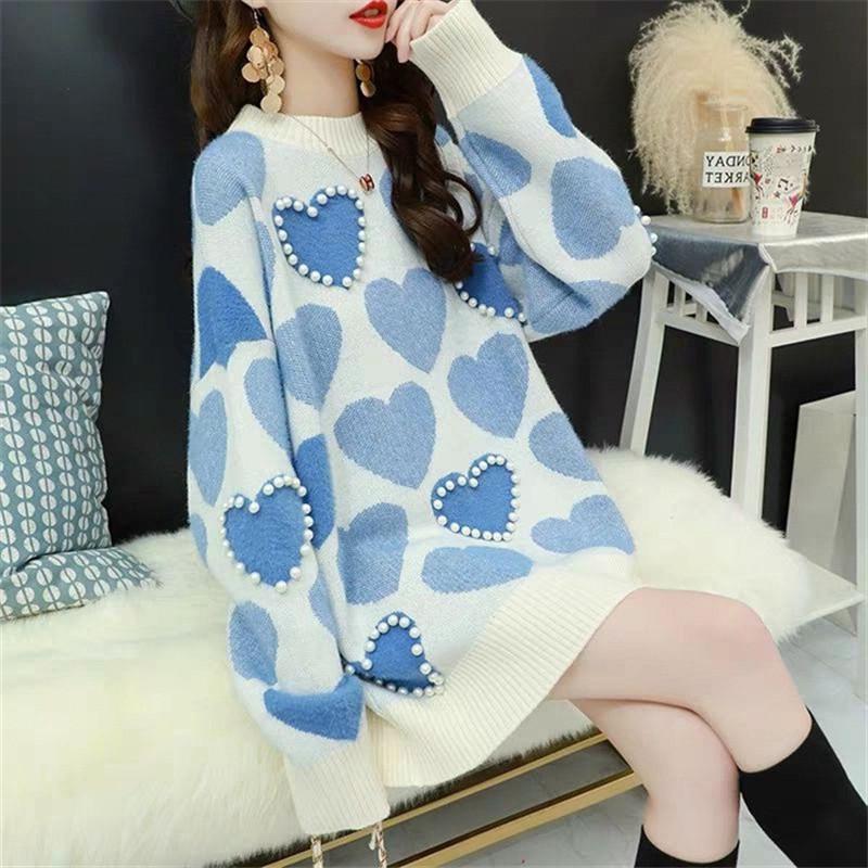 [@0cmspring] LOVE PEARL PULLOVER SWEATER UB3153