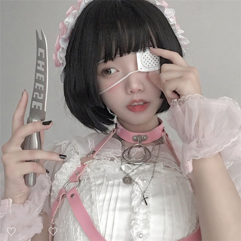 NATURAL BANGS BLACK SHORT WIG UB3212