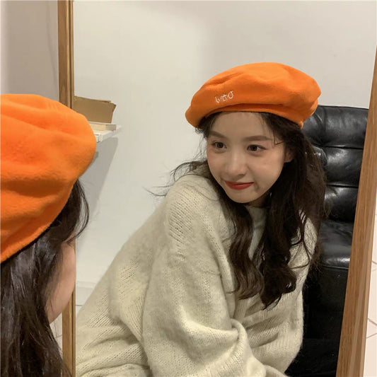 "SOFT FLEECE EMBROIDERY" BERET K110714