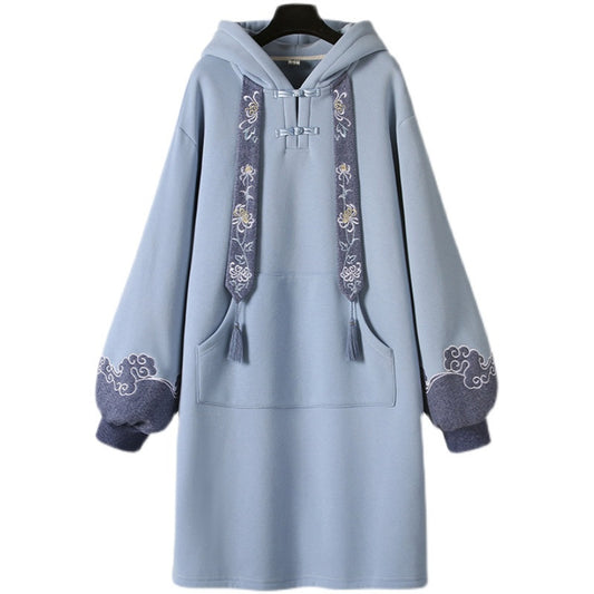 CHINESE STYLE HANFU MID LENGTH HOODIE UB3293