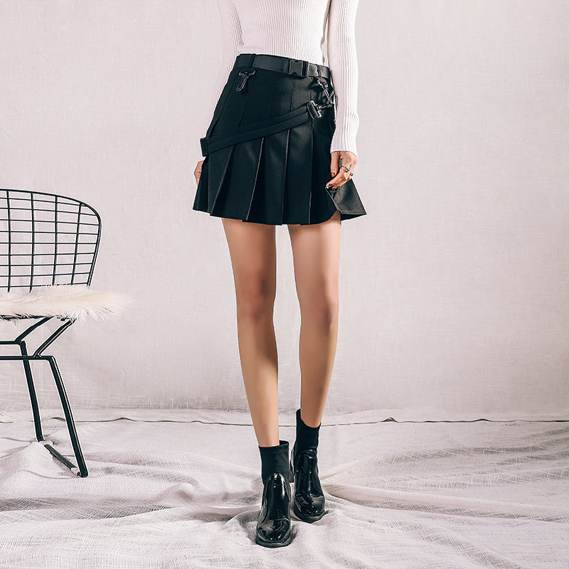 [@resauvi] “RETRO POCKET” PLEATED SKIRT K022601REVIEW