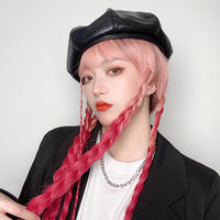 "PINK GRADIENT PINK LONG STRAIGHT HAIR "WIG H082015