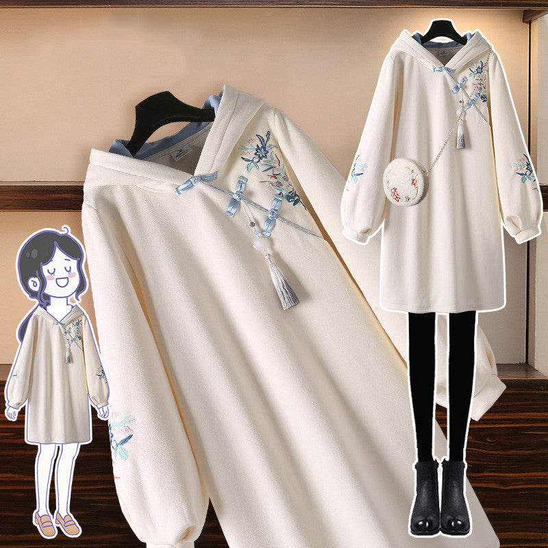 CHINESE STYLE HANFU MID LENGTH HOODIE UB3288