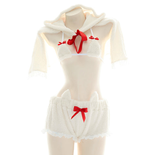 Hooded Cape Bikini Underwear Set UB6174