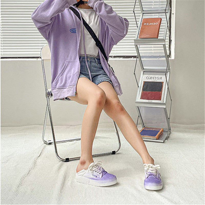 PURPLE INKJET CANVAS SHOES UB3387