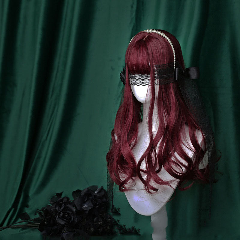 Cute Red Long Curly Wig UB6231