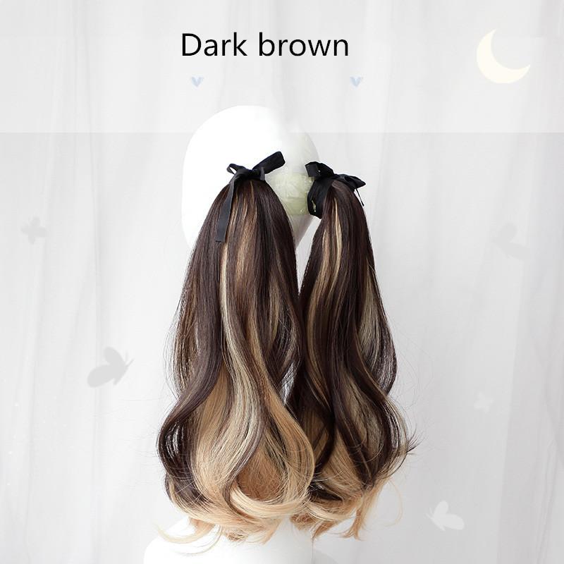 [@0cmspring ] LACE UP HIGHLIGHTING DOUBLE WIG PONYTAIL  UB3325